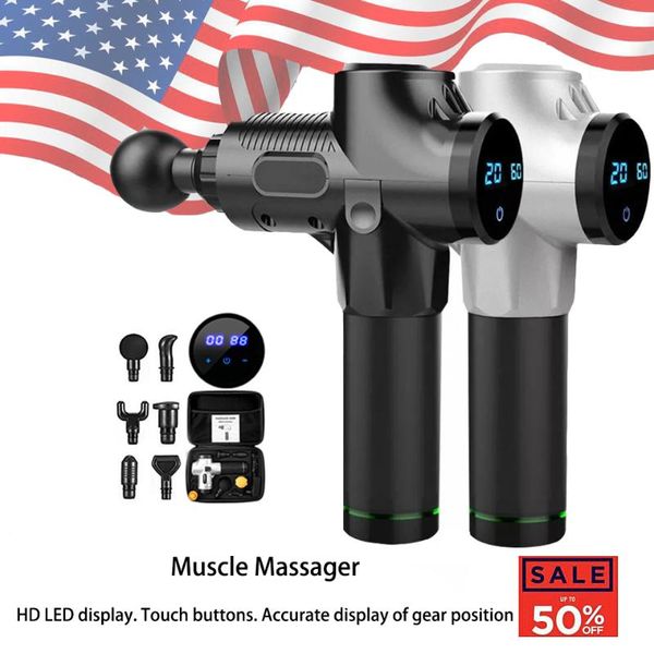 silent vibration massage gun rechargeable touch screen massager speed change gear deep muscle relaxation fitness equipment
silent vibration massage gun rechargeable touch screen massager speed change gear deep muscle relaxation fitness equipment