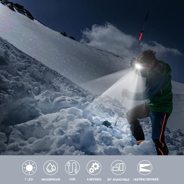 powerful rechargeable waterproof led head lamp 7*led bulbs headlamp 8 mode night riding and fishing search light headlamps
powerful rechargeable waterproof led head lamp 7*led bulbs headlamp 8 mode night riding and fishing search light headlamps