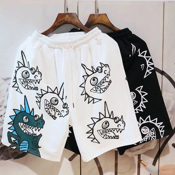 men's shorts summer trend printed male students korean wind loose size pants beach casual men, White;black
men's shorts summer trend printed male students korean wind loose size pants beach casual men, White;black