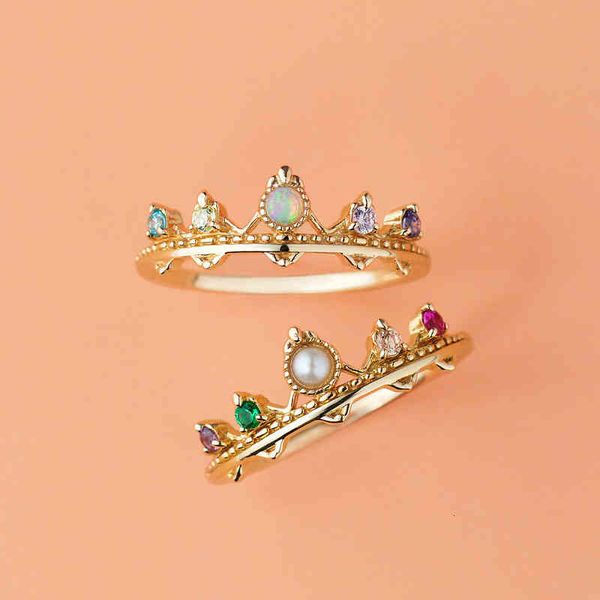 band rings rings light jewelry 925 sterling silver opal pearl crown ripple tail simple and lovely girl style
band rings rings light jewelry 925 sterling silver opal pearl crown ripple tail simple and lovely girl style