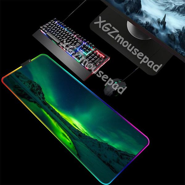 mouse pads & wrist rests xgz rgb aurora borealis featured beautiful landscape multi-size led lighting desk mat
mouse pads & wrist rests xgz rgb aurora borealis featured beautiful landscape multi-size led lighting desk mat