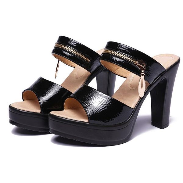 elegant open toe black pink patent leather shoes 2021 summer slipper for ladies women's platform high heels large size slippers
elegant open toe black pink patent leather shoes 2021 summer slipper for ladies women's platform high heels large size slippers