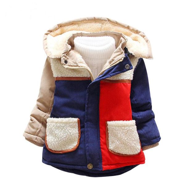 autumn winter boys girls warm coat outerwear long sleeve patchwork children parka with pocket thick kids parkas, Blue;gray
autumn winter boys girls warm coat outerwear long sleeve patchwork children parka with pocket thick kids parkas, Blue;gray