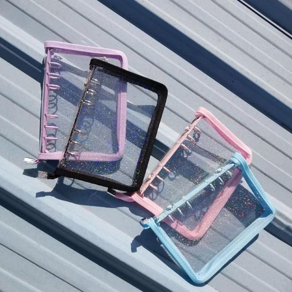 notepads a6 6 ring binder glitter zipper pvc loose-leaf notebook cover korean stationery diary journal school office supplies, Purple;pink
notepads a6 6 ring binder glitter zipper pvc loose-leaf notebook cover korean stationery diary journal school office supplies, Purple;pink
