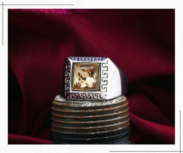 cluster rings s925 sterling silver men's korean style trendy personality fashion glossy gemstone ring, Golden;silver
cluster rings s925 sterling silver men's korean style trendy personality fashion glossy gemstone ring, Golden;silver