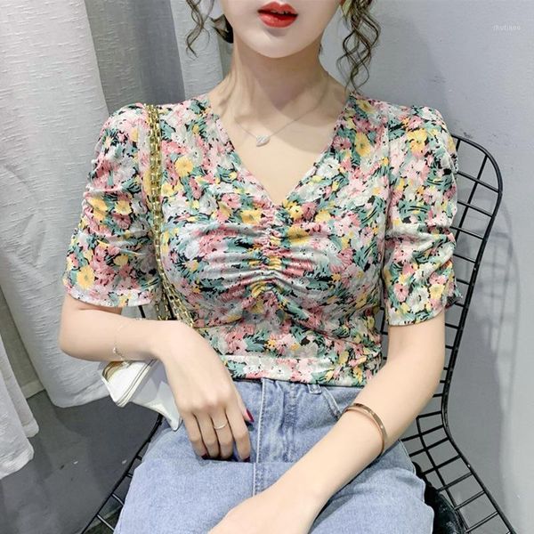 women's blouses & shirts summer floral print women blouse chiffon puff sleeve v neck beach shirt office work blusas feminina plus size, White
women's blouses & shirts summer floral print women blouse chiffon puff sleeve v neck beach shirt office work blusas feminina plus size, White