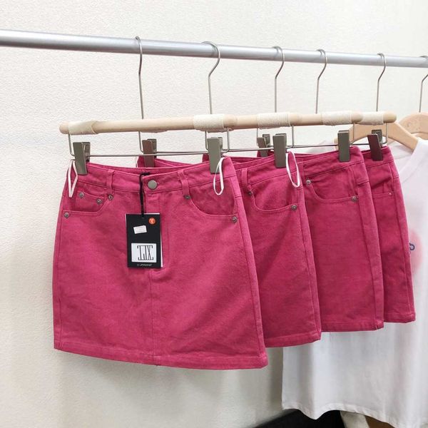 denim skirt pink thin summer 2021 a-line short women's high waist small bag hip, Black
denim skirt pink thin summer 2021 a-line short women's high waist small bag hip, Black