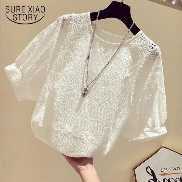 women's blouses & shirts embroidery cotton casual lace blouse women korean fashion summer loose white o-neck hollow floral sweet femme
women's blouses & shirts embroidery cotton casual lace blouse women korean fashion summer loose white o-neck hollow floral sweet femme