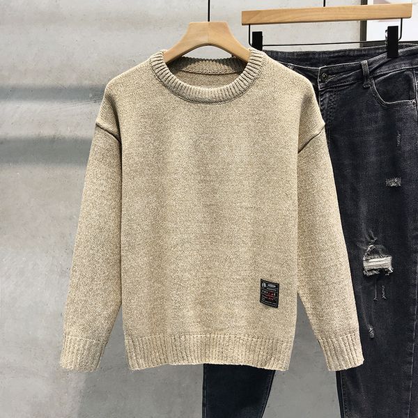 designer high-quality autumn and winter long-sleeved sweater men's knitted solid color sweater korean fashion round neck cardigan, White;black
designer high-quality autumn and winter long-sleeved sweater men's knitted solid color sweater korean fashion round neck cardigan, White;black