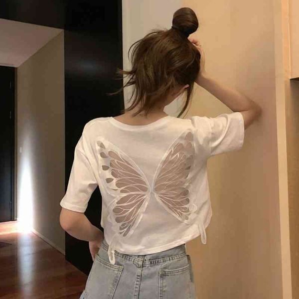& tees summer chic loose all-match white back hollow out round neck short-sleeved t-shirt women casual crop basic 210429
& tees summer chic loose all-match white back hollow out round neck short-sleeved t-shirt women casual crop basic 210429