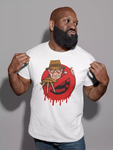 freddy krueger t-shirt 80's style cult film movie ghost buster sleep halloween t, White;black
freddy krueger t-shirt 80's style cult film movie ghost buster sleep halloween t, White;black