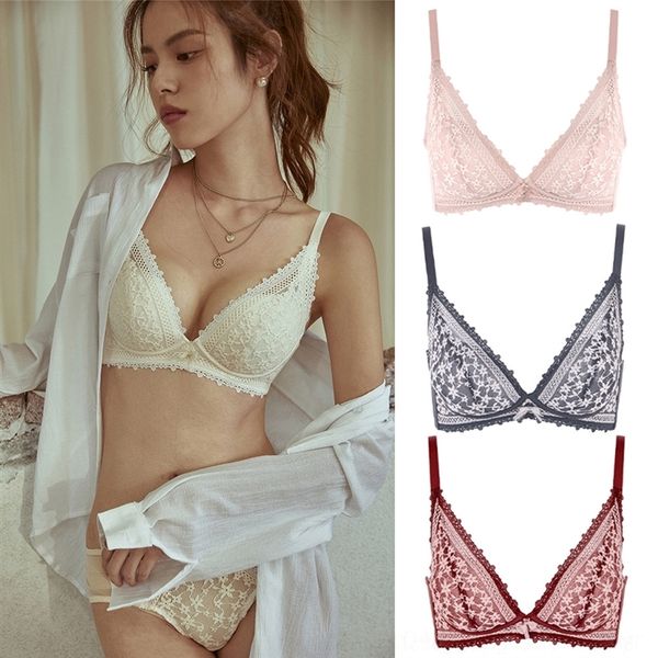 as9 spring women's underwear and summer 2021rimless lace underwear lace bra lingerie small chest gathered adjustable bra, Red;black
as9 spring women's underwear and summer 2021rimless lace underwear lace bra lingerie small chest gathered adjustable bra, Red;black
