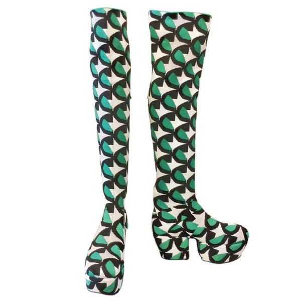 boots platform over the knee women autumn winter thick sole knitting botas fashion mixed colors slimming long 2021, Black
boots platform over the knee women autumn winter thick sole knitting botas fashion mixed colors slimming long 2021, Black