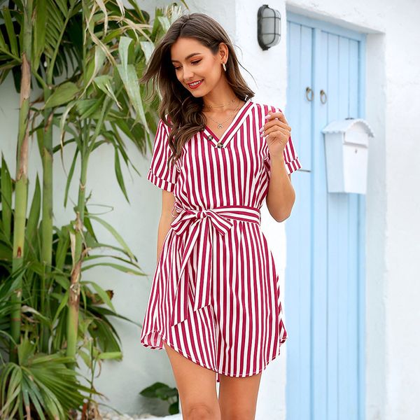 a-line summer short o-neck striped streetwear natural mid-calf sashes regular msfilia, Black;gray
a-line summer short o-neck striped streetwear natural mid-calf sashes regular msfilia, Black;gray