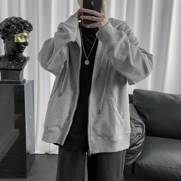 men's hoodies & sweatshirts autumn cardigan fashion solid color casual hooded sweatshirt men streetwear wild loose zipper hoodie mens m, Black
men's hoodies & sweatshirts autumn cardigan fashion solid color casual hooded sweatshirt men streetwear wild loose zipper hoodie mens m, Black