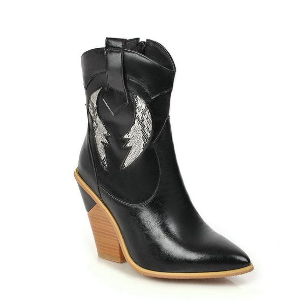 boots ankle autumn winter women wedges high heel short pointed toe fashion western cowboy shoes black white
boots ankle autumn winter women wedges high heel short pointed toe fashion western cowboy shoes black white