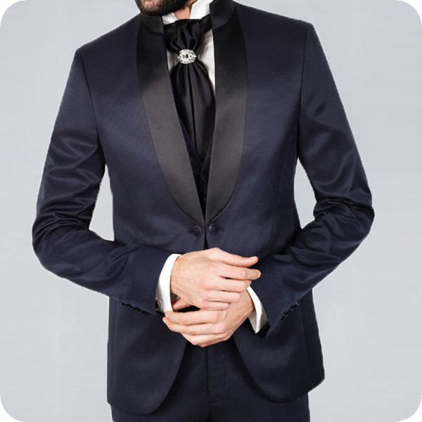 men's suits & blazers navy blue mens wedding black shawl lapel slim fit tuxedos groom wear ternos two pieces jacket pants costume, White;black
men's suits & blazers navy blue mens wedding black shawl lapel slim fit tuxedos groom wear ternos two pieces jacket pants costume, White;black