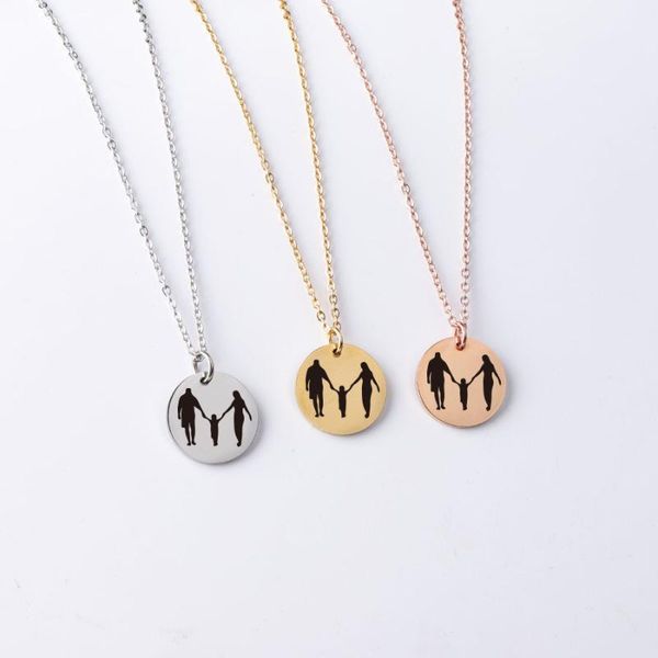 fnixtar 10pcs/lot 20mm laser family member round disc pendant necklace stainless steel chain for women's men's jewelry necklaces, Silver
fnixtar 10pcs/lot 20mm laser family member round disc pendant necklace stainless steel chain for women's men's jewelry necklaces, Silver