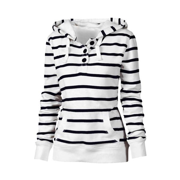women's hoodies & sweatshirts striped print oversized womens casual long sleeve autumn hooded pullover sweatshirt woman coat ropa, Black
women's hoodies & sweatshirts striped print oversized womens casual long sleeve autumn hooded pullover sweatshirt woman coat ropa, Black