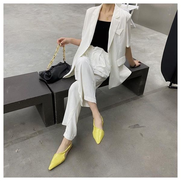 sandals retro pointed toe ladies elegant high heel flat leszi fashion brand pleated quality fashionshoes, Black
sandals retro pointed toe ladies elegant high heel flat leszi fashion brand pleated quality fashionshoes, Black