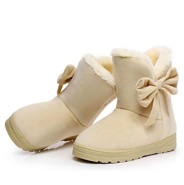 boots women snow winter shoes warm casual fur ankle female bowtie non slip plush suede flats on fashion ladies footwear, Black
boots women snow winter shoes warm casual fur ankle female bowtie non slip plush suede flats on fashion ladies footwear, Black
