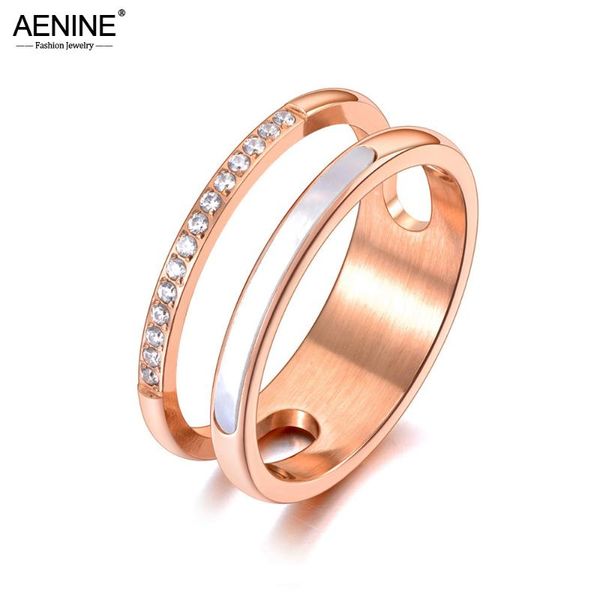 wedding rings aenine titanium stainless steel white shell ring trendy mosaic cz crystal rose gold jewelry for women ar20063, Slivery;golden
wedding rings aenine titanium stainless steel white shell ring trendy mosaic cz crystal rose gold jewelry for women ar20063, Slivery;golden