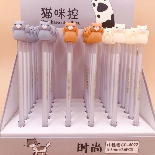 gel pens 36pcs/pack 0.5mm creative cute cartoon cat pen silicone water ink kawaii student prize party gift sign
gel pens 36pcs/pack 0.5mm creative cute cartoon cat pen silicone water ink kawaii student prize party gift sign