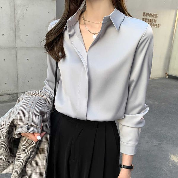 office lady blouse women spring autumn long sleeve button turn-down collar chiffon shirts woman clothes blouse femme 210604, White
office lady blouse women spring autumn long sleeve button turn-down collar chiffon shirts woman clothes blouse femme 210604, White