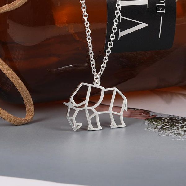 pendant necklaces silver color origami elephant necklace hollow art aesthetic jewelry stainless steel for women christmas gift
pendant necklaces silver color origami elephant necklace hollow art aesthetic jewelry stainless steel for women christmas gift