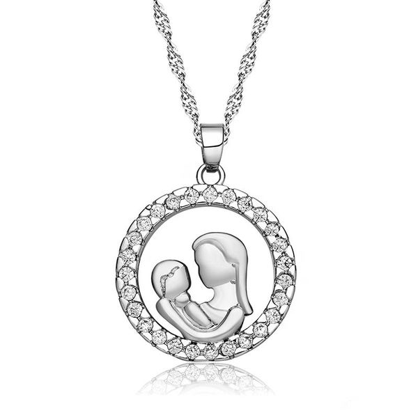 pendant necklaces mon & baby round hoop inlaid cz stone zirconia pendants gold silver color chain mothers' day gifts for women
pendant necklaces mon & baby round hoop inlaid cz stone zirconia pendants gold silver color chain mothers' day gifts for women