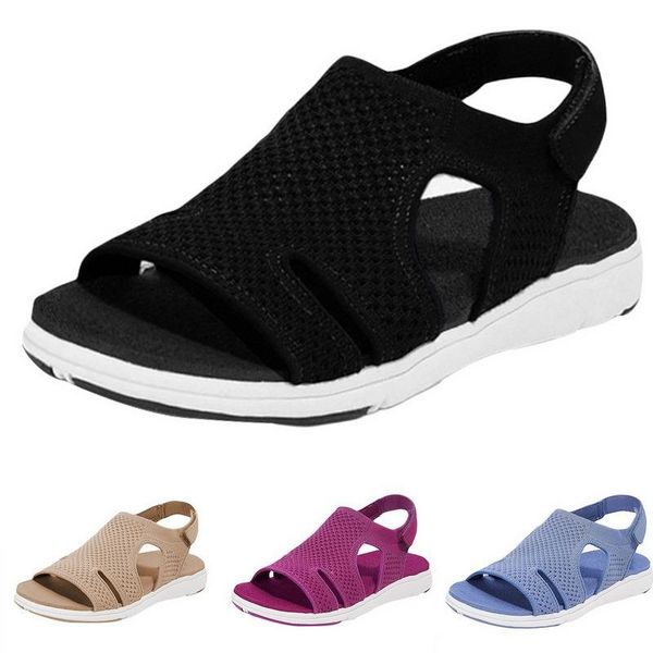 sandals women's flat solid color stretch ladies shoes soft comfy summer female casual fashion concise beach slides, Black
sandals women's flat solid color stretch ladies shoes soft comfy summer female casual fashion concise beach slides, Black