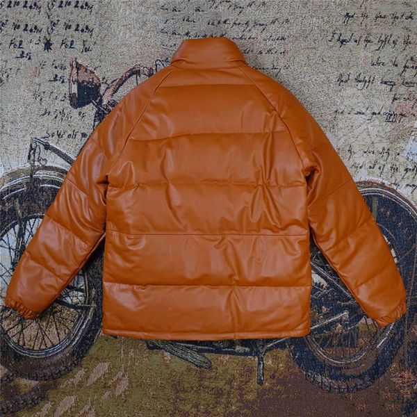 men's leather & faux brown 2021 light korea style genuine down jacket plus size xxxxl real natural cowhide winter warm thick coat, Black
men's leather & faux brown 2021 light korea style genuine down jacket plus size xxxxl real natural cowhide winter warm thick coat, Black
