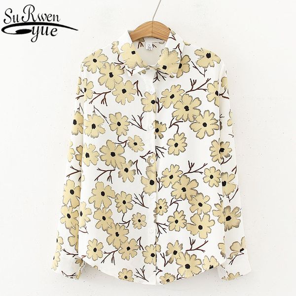 korean fashion clothing ol floral blouses women chiffon button blusas ladies long sleeve shirts 8265 50 210427, White
korean fashion clothing ol floral blouses women chiffon button blusas ladies long sleeve shirts 8265 50 210427, White
