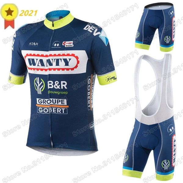 wanty team men cycling jersey set summer bicycle clothing road bike shirts suit bib shorts mtb wear maillot racing sets, Black;blue
wanty team men cycling jersey set summer bicycle clothing road bike shirts suit bib shorts mtb wear maillot racing sets, Black;blue