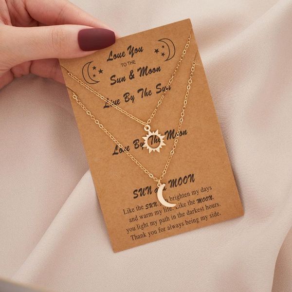 pendant necklaces andshiny necklace for lovers round tag hollow sun moon star set stainless steel charms couple sweetheart neck, Silver
pendant necklaces andshiny necklace for lovers round tag hollow sun moon star set stainless steel charms couple sweetheart neck, Silver