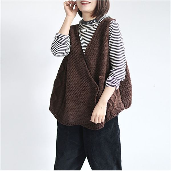 women's vests autumn vintage artistic cotton vest plus size knitting sweater women zm iyvz, Black;white
women's vests autumn vintage artistic cotton vest plus size knitting sweater women zm iyvz, Black;white