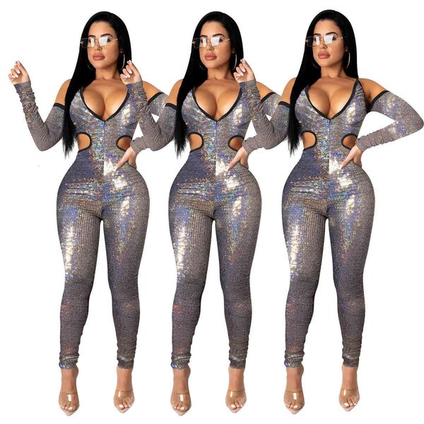 sales women jumpsuits nightclub style bright drill deep v-neck hollow out ny long sleeve pencil pants rompers for party, Black;white
sales women jumpsuits nightclub style bright drill deep v-neck hollow out ny long sleeve pencil pants rompers for party, Black;white