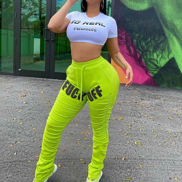 women's leggings funny letters words stacked sweatpants for women female drawstring flare pleated pants joggers trousers sportswear, Black
women's leggings funny letters words stacked sweatpants for women female drawstring flare pleated pants joggers trousers sportswear, Black