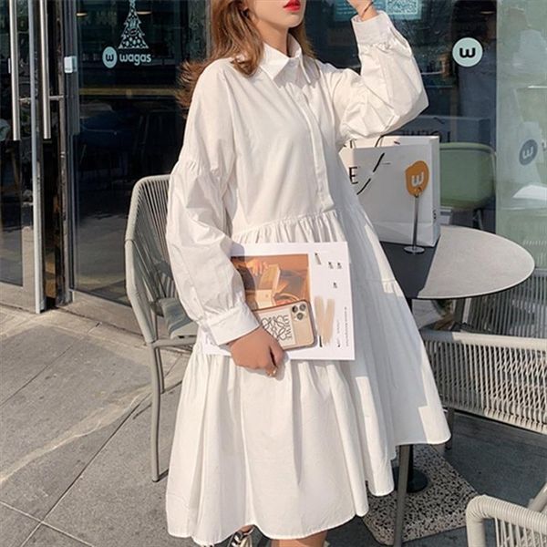 autumn shirt white casual women dress loose high waist fashionable irregular pleated wild plus size ruched, Black;gray
autumn shirt white casual women dress loose high waist fashionable irregular pleated wild plus size ruched, Black;gray