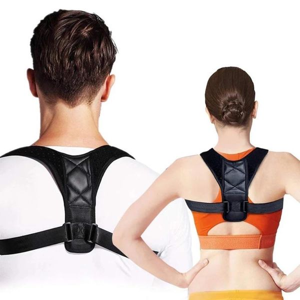 back support adjustable clavicle posture corrector men women upper brace shoulder lumbar belt corset correction, Black;blue
back support adjustable clavicle posture corrector men women upper brace shoulder lumbar belt corset correction, Black;blue