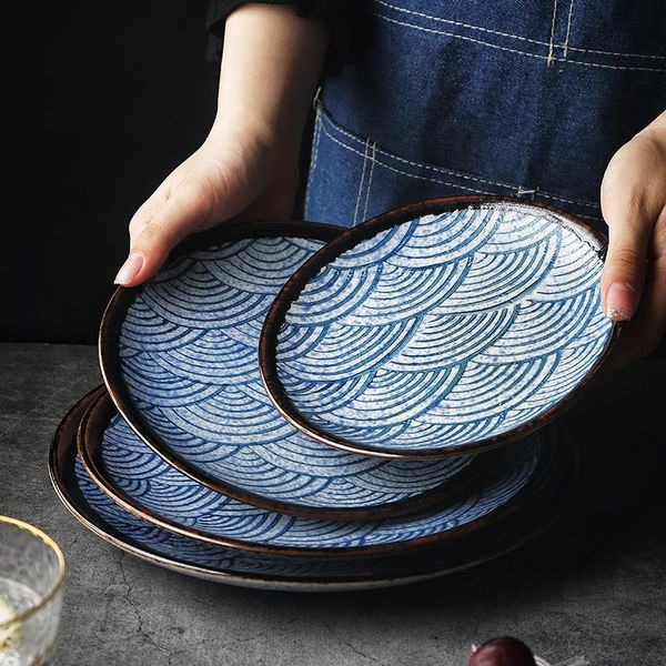 dishes & plates kinglang japanese traditional sea ripple design blue color single ceramic tableware sushi round plate rice big noodle bowl
dishes & plates kinglang japanese traditional sea ripple design blue color single ceramic tableware sushi round plate rice big noodle bowl