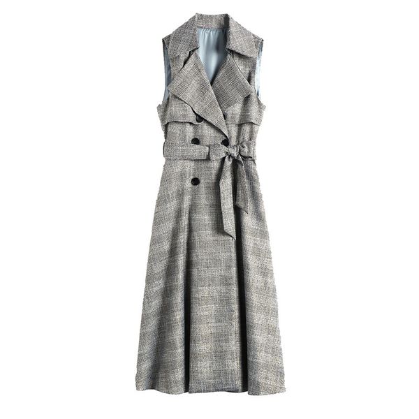 casual dresses fall autumn sleeveless notched-lapel grey plaid print belted buttons double-breasted vest dress elegant ws232022201 5kvh, Black;gray
casual dresses fall autumn sleeveless notched-lapel grey plaid print belted buttons double-breasted vest dress elegant ws232022201 5kvh, Black;gray