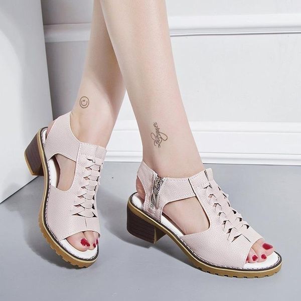 summer women sandals europe retro middle heels woman fashion plus size casual shoes platformt ladies beach promotion, Black
summer women sandals europe retro middle heels woman fashion plus size casual shoes platformt ladies beach promotion, Black