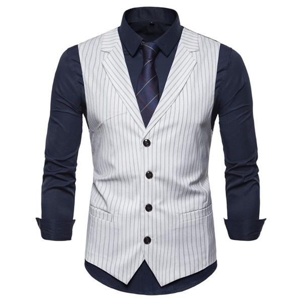 men's vests vest men leisure suits 2021 casual suit with striped collar and british style single-breasted waistcoat, Black;white
men's vests vest men leisure suits 2021 casual suit with striped collar and british style single-breasted waistcoat, Black;white