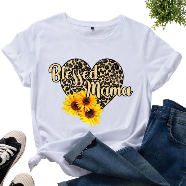 women's t-shirt blessed mama letter print women t shirt short sleeve o neck loose tshirt ladies tee clothes camisetas mujer, White
women's t-shirt blessed mama letter print women t shirt short sleeve o neck loose tshirt ladies tee clothes camisetas mujer, White
