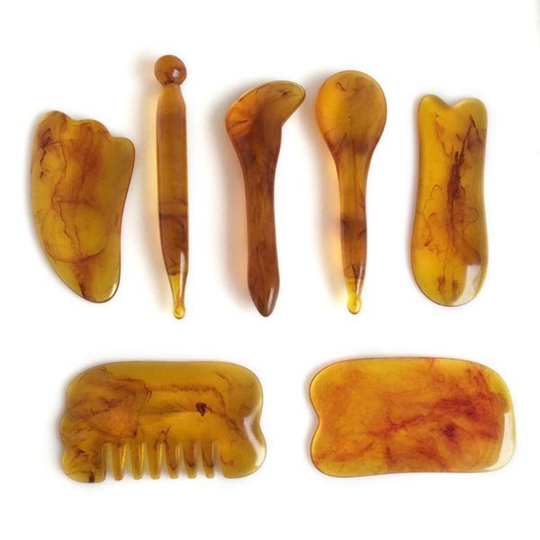other massage items 7pcs/set plastic amber scraping for face neck gua sha scraper massager therapy acupoint acupressure
other massage items 7pcs/set plastic amber scraping for face neck gua sha scraper massager therapy acupoint acupressure