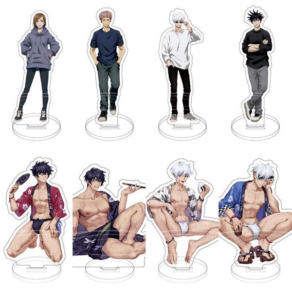keychains anime jujutsu kaisen gojo satoru fushiguro megumi acrylic figure bl stand model plate decor cosplay gift toy key chain, Silver
keychains anime jujutsu kaisen gojo satoru fushiguro megumi acrylic figure bl stand model plate decor cosplay gift toy key chain, Silver