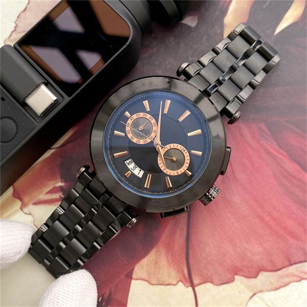 men's designer watches 45mm stainless steel strap luxury watch quartz automatic movement all sub-dial work men's gifts christmas d, Slivery;brown
men's designer watches 45mm stainless steel strap luxury watch quartz automatic movement all sub-dial work men's gifts christmas d, Slivery;brown
