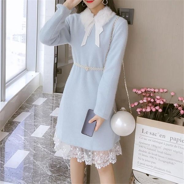 casual dresses spring and winter sweet super fairy lace stitching ruffled long-sleeved thick dress women bowknot female qbpi, Black;gray
casual dresses spring and winter sweet super fairy lace stitching ruffled long-sleeved thick dress women bowknot female qbpi, Black;gray
