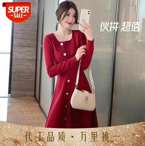japanese and korean women's mid-length skirt, long-sleeved round neck goddess fan pure color knitted bottoming dress #jn1t, Black;gray
japanese and korean women's mid-length skirt, long-sleeved round neck goddess fan pure color knitted bottoming dress #jn1t, Black;gray